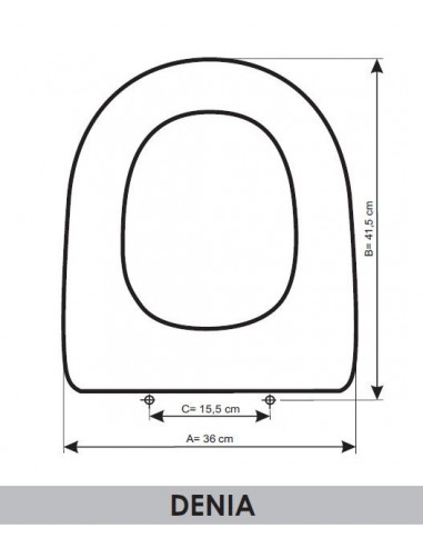 ASIENTO A MEDIDA  WC DENIA  UNISAN RESIWOOD      