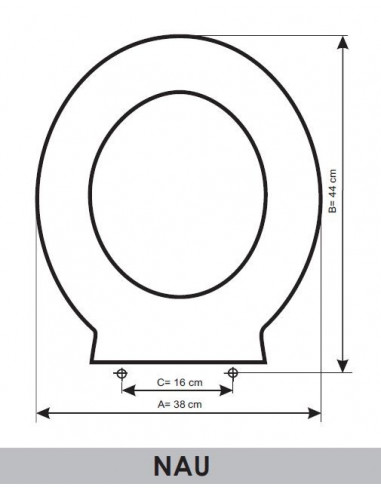 ASIENTO A MEDIDA  WC NAU  UNISAN RESIWOOD      