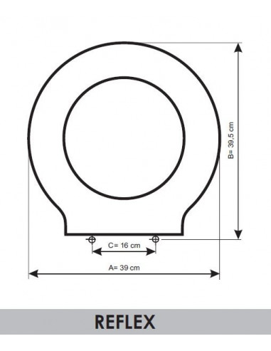 ASIENTO A MEDIDA  WC REFLEX AMORTIGUADO UNISAN RESIWOOD          