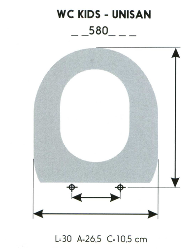 ASIENTO A MEDIDA INFANTIL WC WCKIDS UNISAN RESIWOOD              