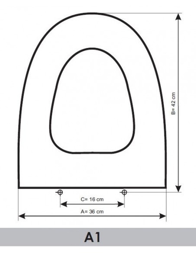 ASIENTO A MEDIDA  WC A1 AMORTIGUADO  CIFIAL RESIWOOD   