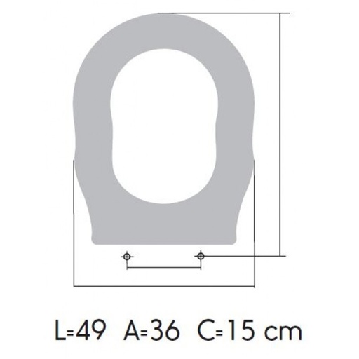 ASIENTO A MEDIDA  WC ROYAL AMORTIGUADO ALTHEA RESIWOOD                  