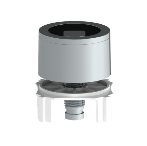 [P7032039CN] PULSADOR NIAGARA + / AQUA  CROMADO Y NEGRO