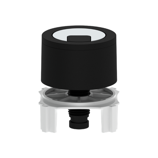 [P7032039NC] PULSADOR NIAGARA + / AQUA  NEGRO Y CROMADO 