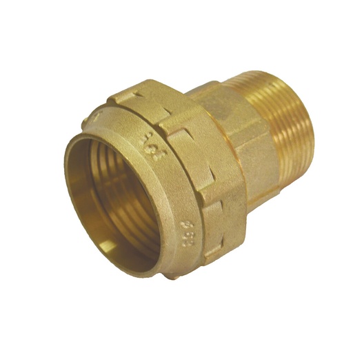 ENLACE ROSCA MACHO LATÓN  COMPRESIÓN ISF