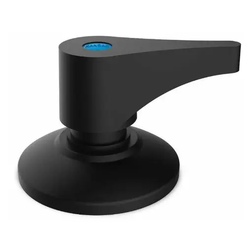 [31190] PALANCA ACCIONAMIENTO REDONDO ESTRIADO NEGRO 