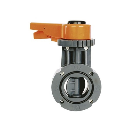 VÁLVULA PVC MARIPOSA WAFER  EPDM